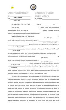 Limited Power of Attorney