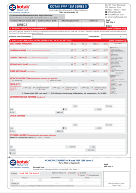 Kotak FMP 12M Series 5 12.4.08 - Money Control - Moneycontrol.com