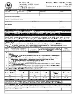 New Mexico Unified Carrier Registration