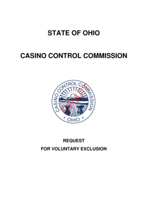 Ohio Voluntary Exclusion Program Request