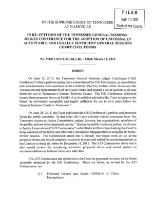 Tennessee Protected Income and Assets Form