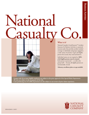 Business Activities Accident Insurance Application