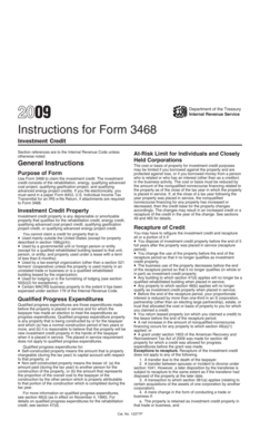IRS Form 3468 Instructions