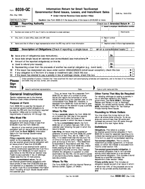 Form 8038-GC