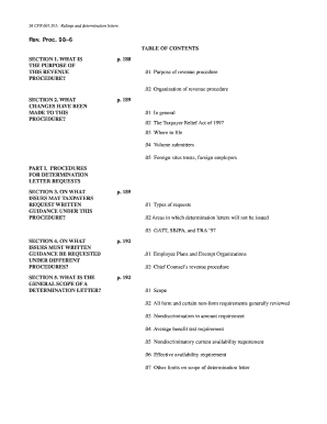 IRS Revenue Procedure 98-6