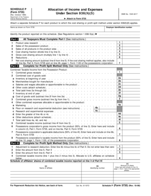 Schedule P Allocation of Income and Expenses