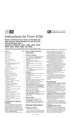 Instructions for Form 4720