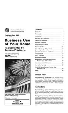 IRS Publication 587 Business Use of Home