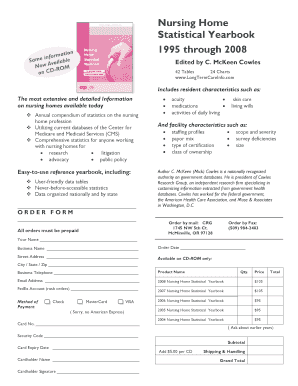 Nursing Home Statistical Yearbook