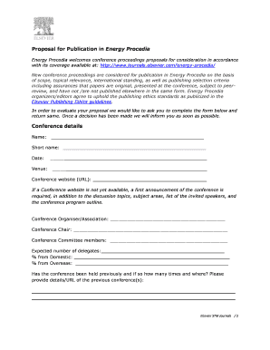 Proposal for Publication in Energy Procedia Conference bb - Elsevier