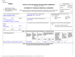 SEC Form 4 Statement of Changes in Beneficial Ownership