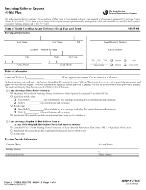 South Carolina 457 Deferred Compensation Plan and Trust