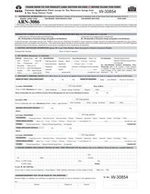 Tata Mutual Fund Application Form
