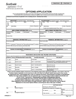 Scottrade Options Application
