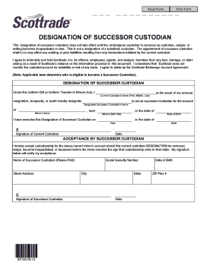 Designation of Successor Custodian