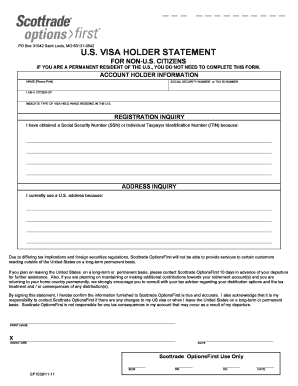US Visa Holder Statement