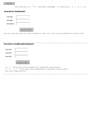 Adobe Form Template