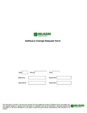 Software Change Request Form