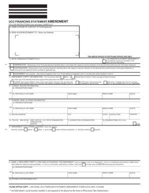 UCC Financing Statement Amendment