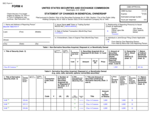 SEC Form 4 Statement of Changes in Beneficial Ownership