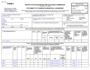 SEC Form 4 Statement of Changes in Beneficial Ownership