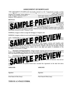 Assignment of Mortgage