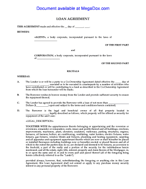 Loan Agreement Template