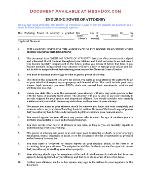 Enduring Power of Attorney