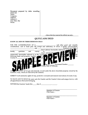 Quitclaim Deed