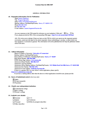 2006 Common Data Set - OIRE - University of Connecticut - oir uconn