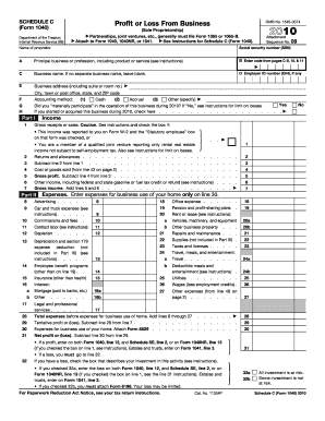 2010 Form 1040 (Schedule C). Profit or Loss From Business