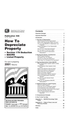 IRS Publication 946 Depreciation Guide