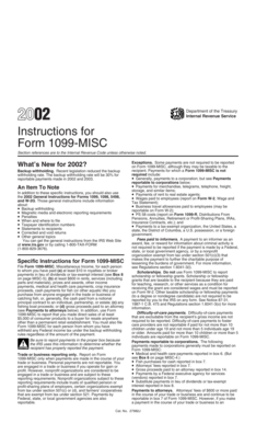 Instructions for Form 1099-MISC