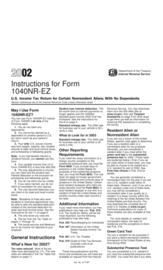 Instructions for Form 1040NR-EZ