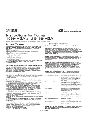 Instructions for Forms 1099-MSA and 5498-MSA