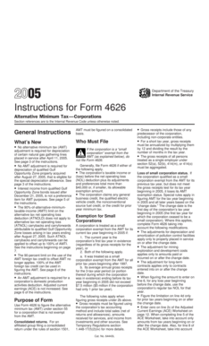 IRS Form 4626 Instructions