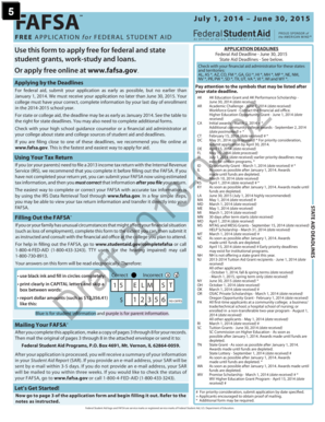 Free Application for Federal Student Aid (FAFSA)