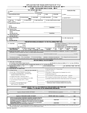 Texas 130 U >> Fillable Online ww2 co waller tx APPLICATION FOR TEXAS CERTIFICATE OF TITLE ... - TxDMV.GOV ... Texas 130 U >> Fillable Online ww2 co waller tx APPLICATION FOR TEXAS CERTIFICATE OF TITLE ... - TxDMV.GOV ...