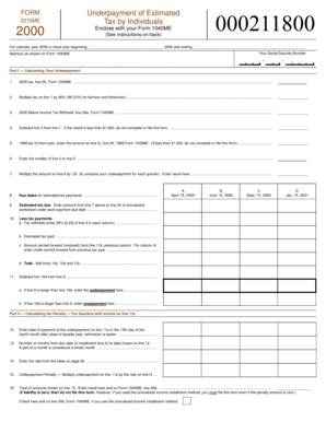 Maine Underpayment of Estimated Tax Form 2210ME