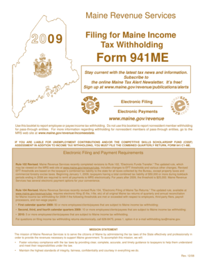 Maine Form 941ME