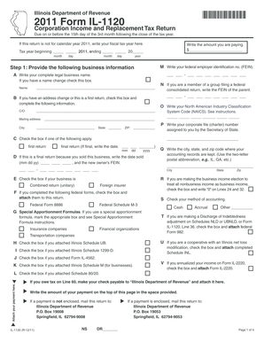 Illinois Form IL-1120