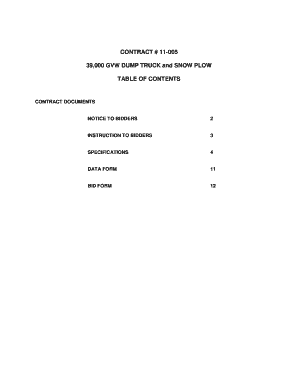 Sample of saln with answer philippines - CONTRACT # 11-005 39,000 GVW DUMP TRUCK ... - City of Portage