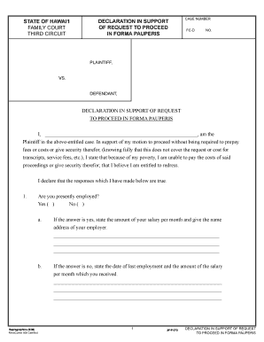 Hawaii Divorce Forms Without Children