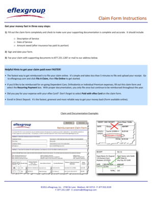 Reimbursement Claim Form