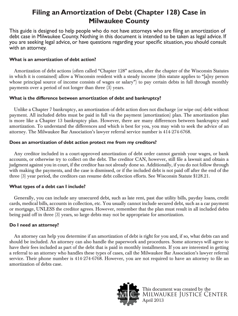 amortization debt Preview on Page 1