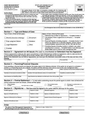 Connecticut Case Management Agreement