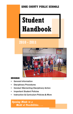 Knox County Student Handbook 2010-2011