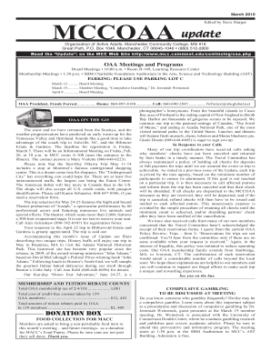 MCCOAA Tuition Rebate Form