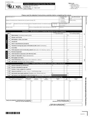 Louisiana Inheritance and Estate Transfer Tax Return