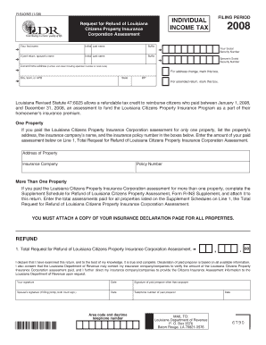 Louisiana Citizens Property Insurance Refund Form